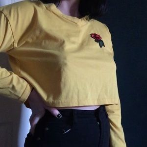 Yellow Crop Top